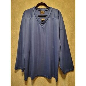 Ealer Hockey Jersey Blue Vintage Unisex Mens XL NWT NHL Sport Blank Practice